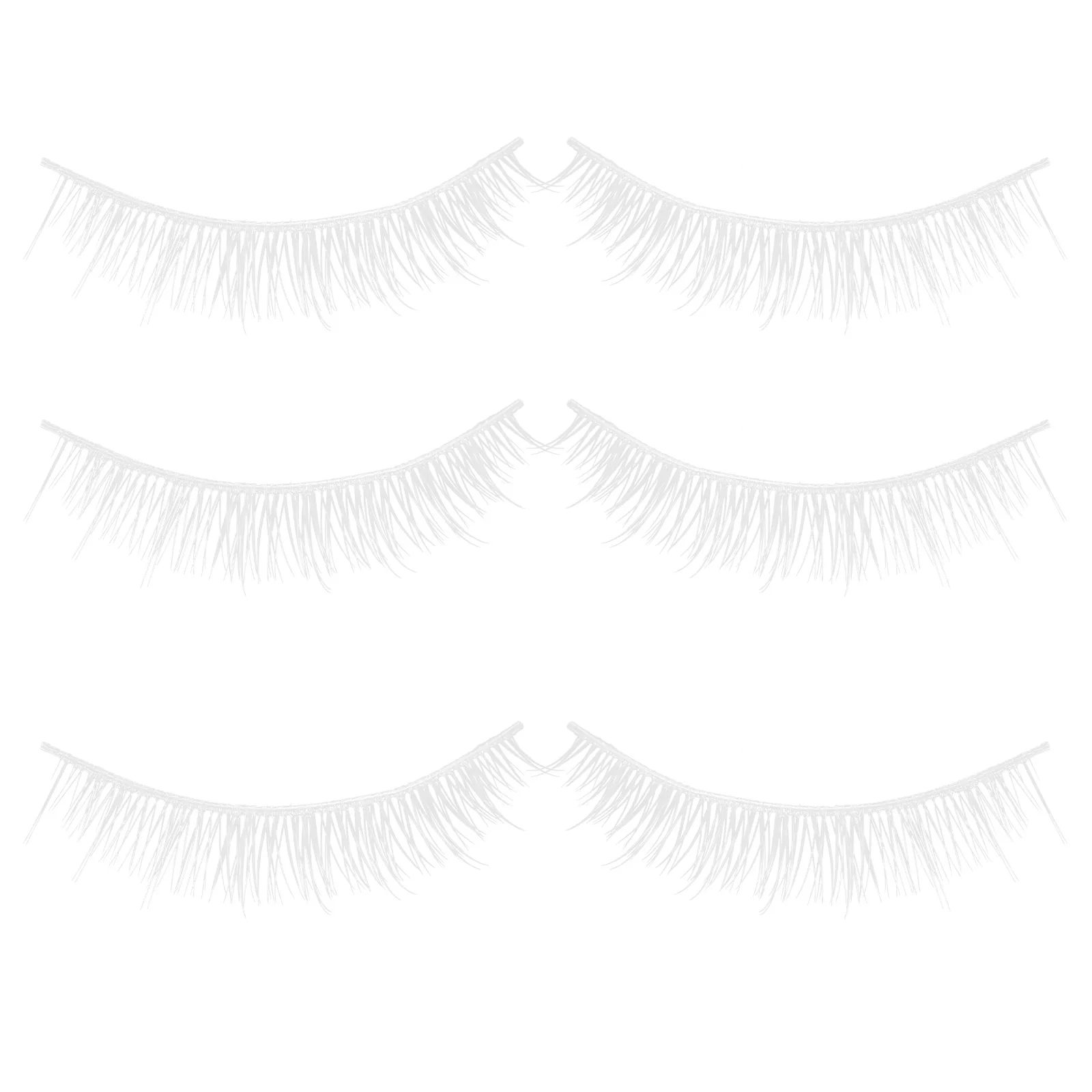 

Eyelashes Soft Curl Lash Clusters White Lash Extensions For Daily Makeup Halloween Party Cosplay Diy Cluster Lashes