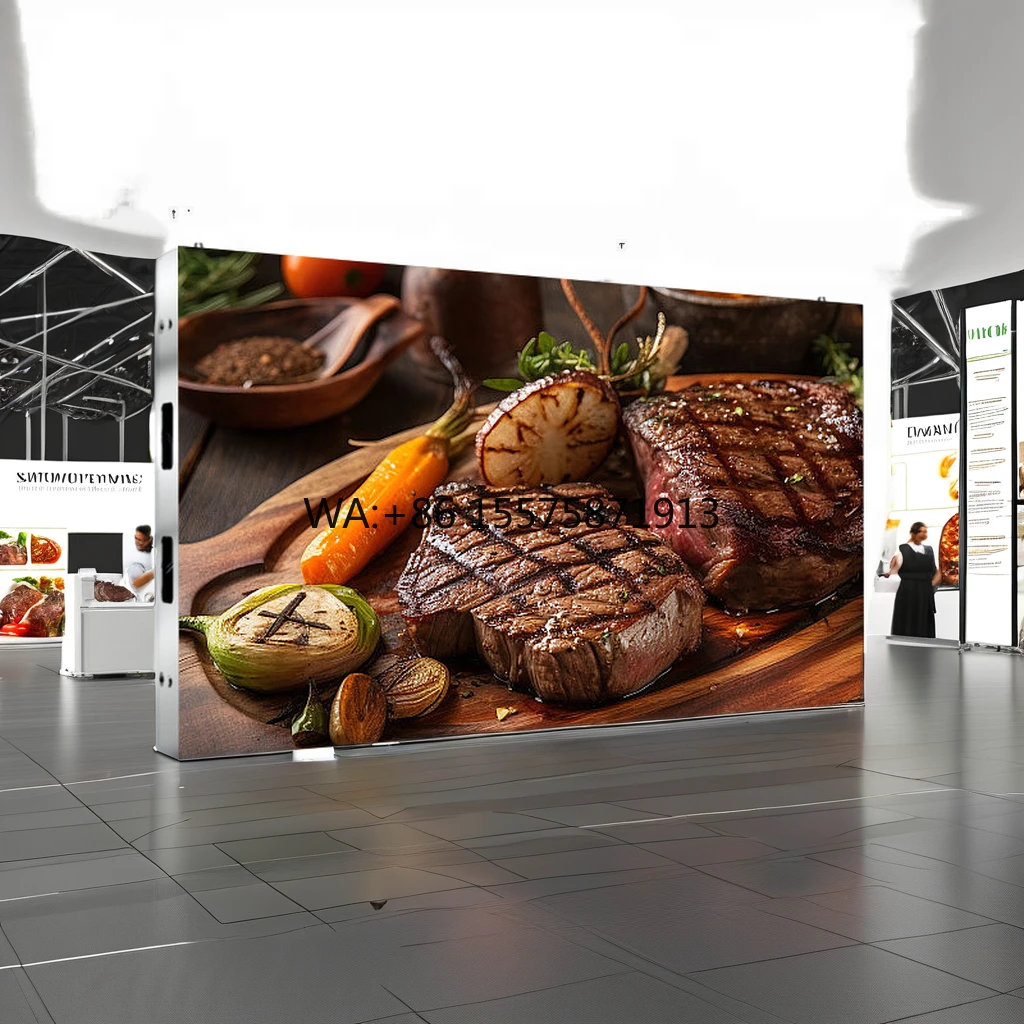 Indoor HD P1.56 Small Pixel Pitch LED Advertising Display Screen Led Waterfall Display Module Stage Screen Shopping Mall High