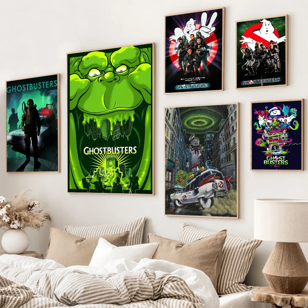 G-Ghostbusters Classic Movie DIY Sticky Poster Waterproof Paper Sticker Coffee House Bar Stickers Wall Painting