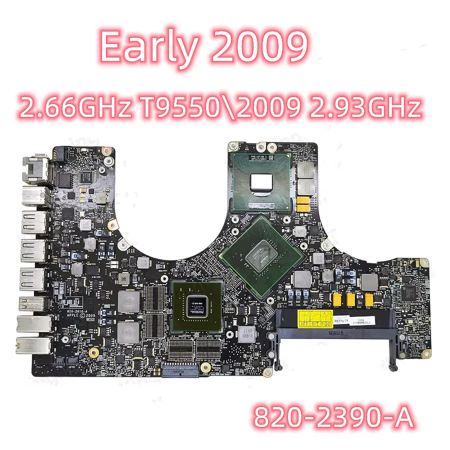 

Original Motherboard For Macbook Pro 17" A1297 Logic Board Early 2.66GHz 2.93GHz Mid 2.8GHz 2009 Years 820-2610-A 820-2390-A