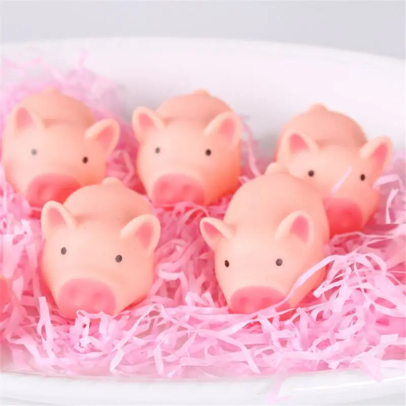 Realistic Pig  Ball Cartoon Toy Soft  Toy Fidget Ball Interactive Toy Super Cute for Offices Decompress