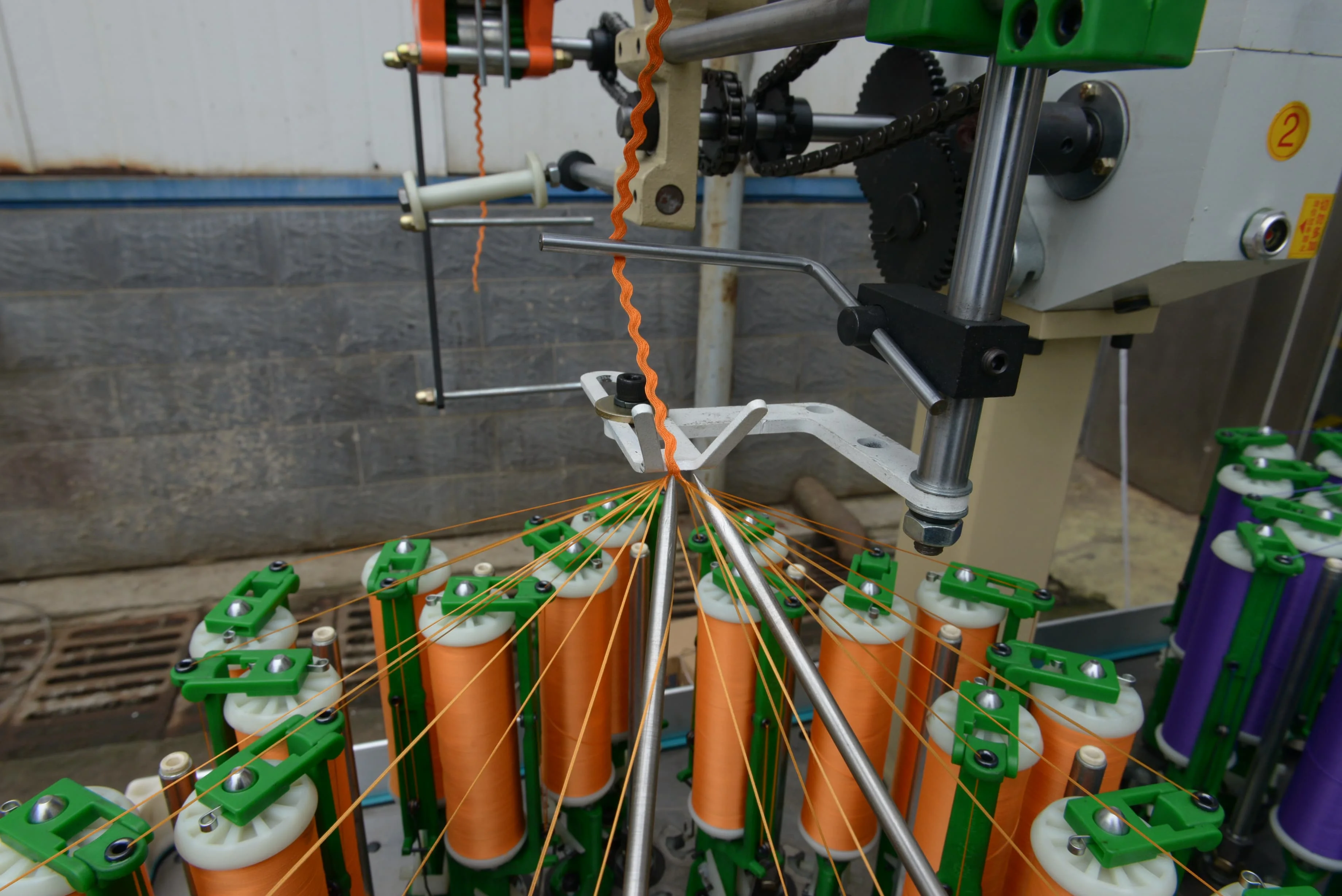 Efficient New Conditions Henghui 380V 25 Spindle CE ISO Certification PLC Control Fishing Line Machine Knitting Machine