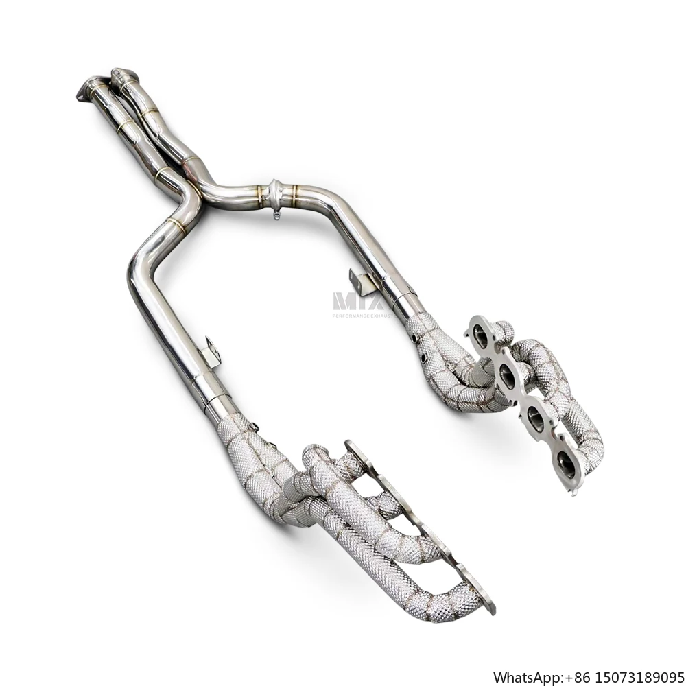 High Performance Racing Header Exhaust System Catalytic Converter Exhaust Manifold for CLS63 6.2 2007-2015