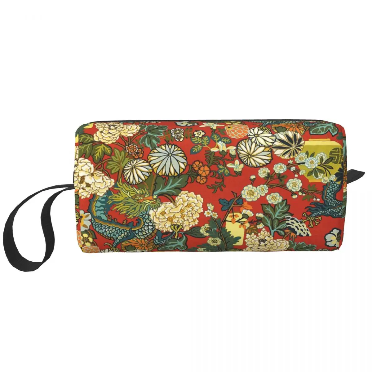 Cute Vintage Oriental Chinoiserie Chiang Mai Dragon Travel Toiletry Bag Women Cosmetic Makeup Bag Beauty Storage Dopp Kit