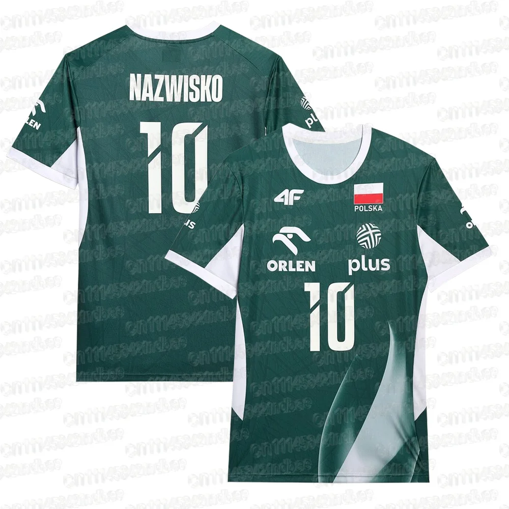 2026 Polen Volleyball-Team Oversized T-Shirt Y2K Harajuku Streetwear Kurzarm Performance Sport-Fan-Trikot Familien-Partnerlook – Detail 10