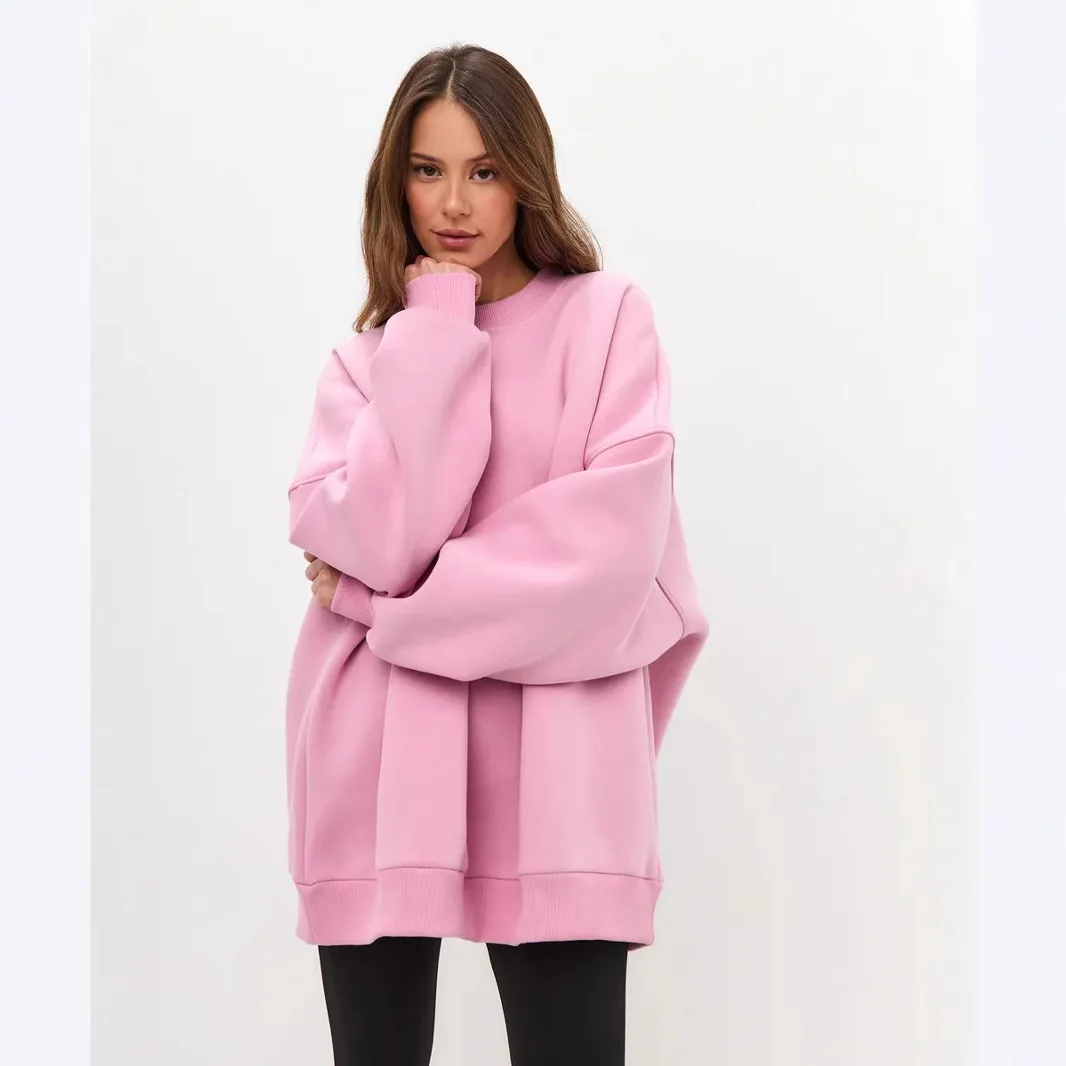 

Women Sweatshirt Hoodie Pullovers Spring Fashion Thin Chic Long Sleeve Coat Oversize Y2k Jacket Looses Top