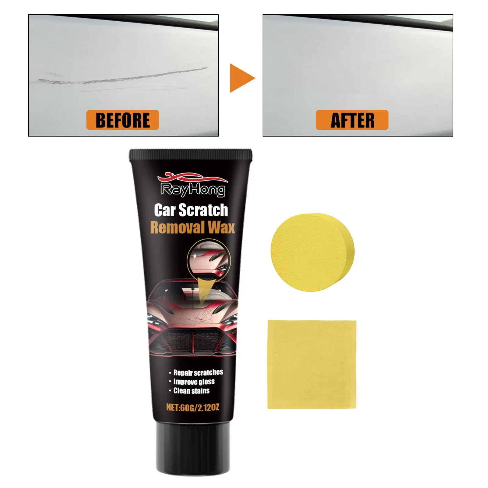 

Car Scratch Remover Professional Car Scratch Repair Paste for Trucks Vehicles