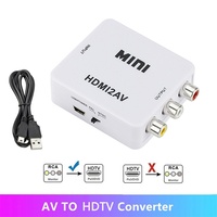 HDMI2AV HDMI-compatible To AV RCA Adapter HDMI-compatible RCA AV CVSB LR Video Composite AV Scaler Converter For HDTV Projector