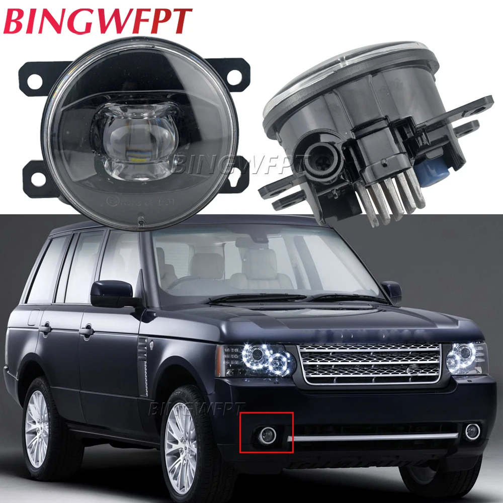 2X LED Fog Light Car Front Bumper Lens Fog Lamp DRL H11 12V For Land Rover Range Rover III L322 2010 2011 2012