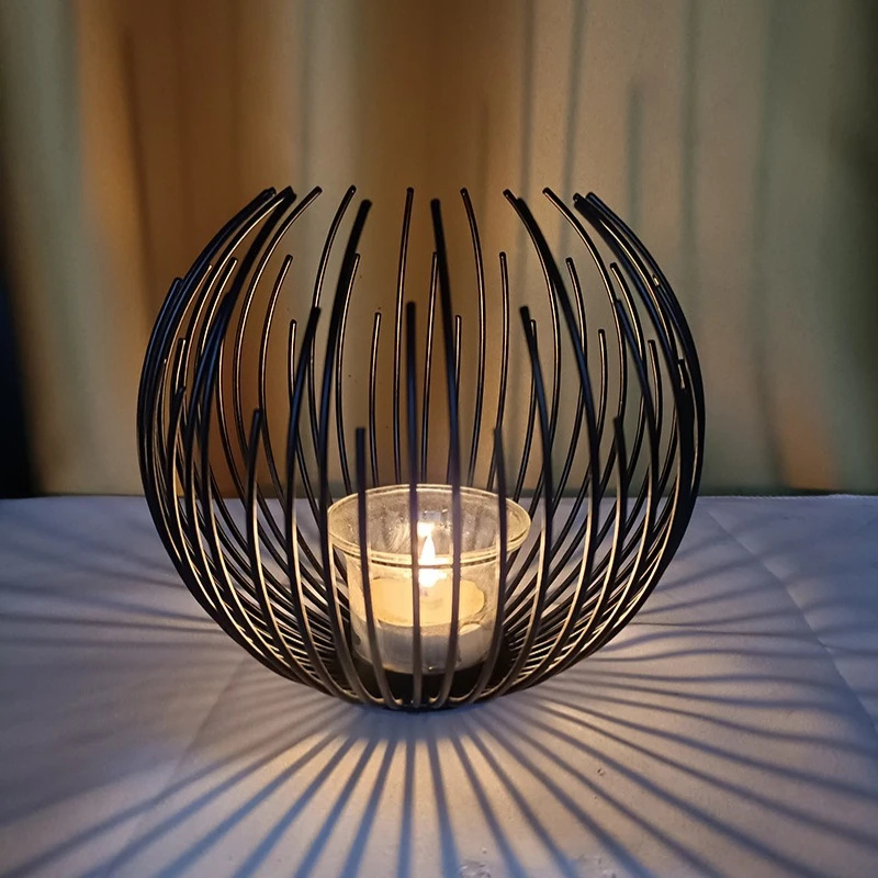 Candle Holder，Wire Decorative Candle Candle Stand Candlestick for Dining Table,Party,Home Decor,Wedding Candleholders