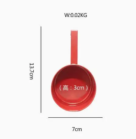 

Iron Hanging Scoop Storage Bucket Multi-Functional Rice Measuring Cup Pet Food Laundry Powder Metal Spoon for Kitchen Use