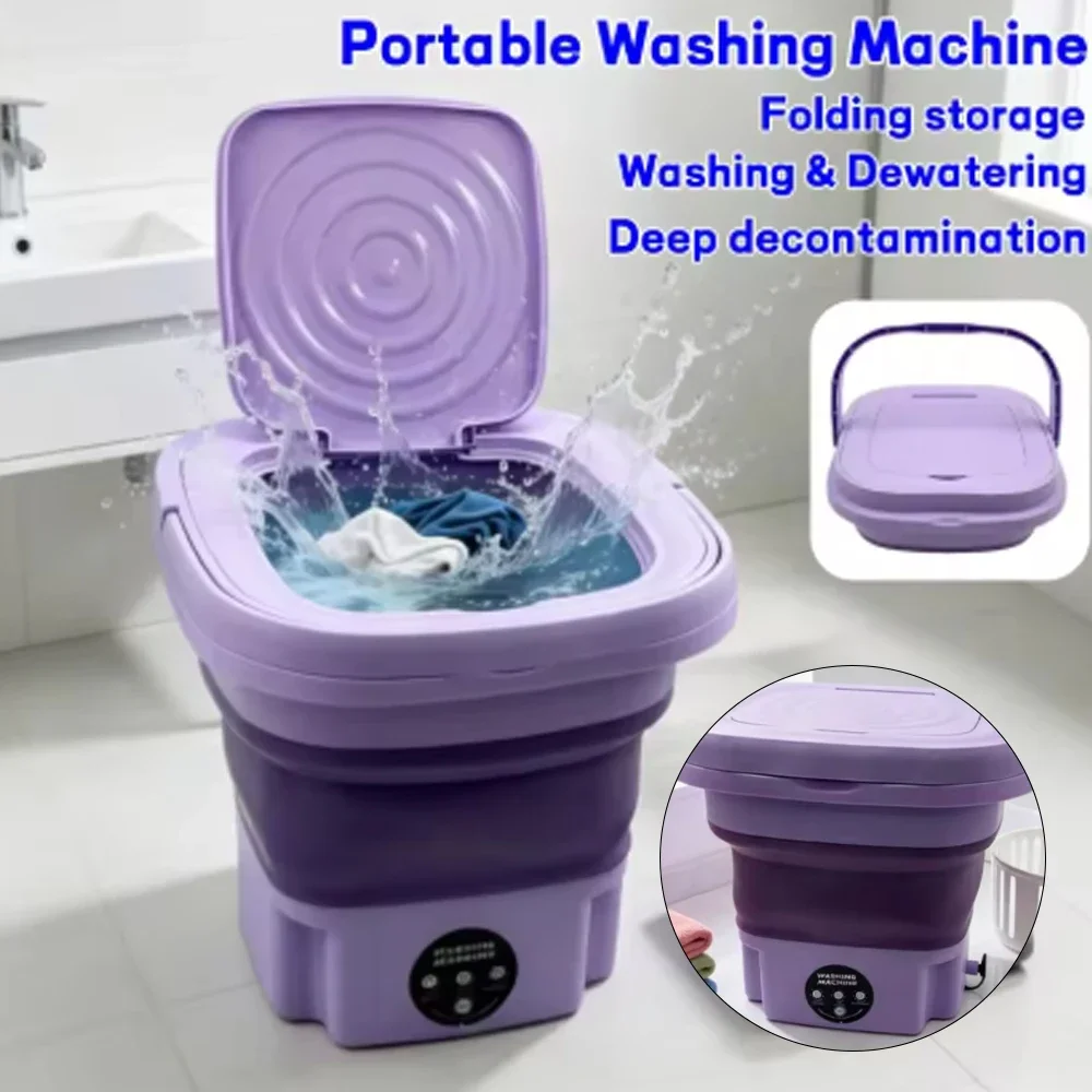 Best-selling folding washing machine - portable and simple - ideal for quick cleaning of underwear, socks during business trips.