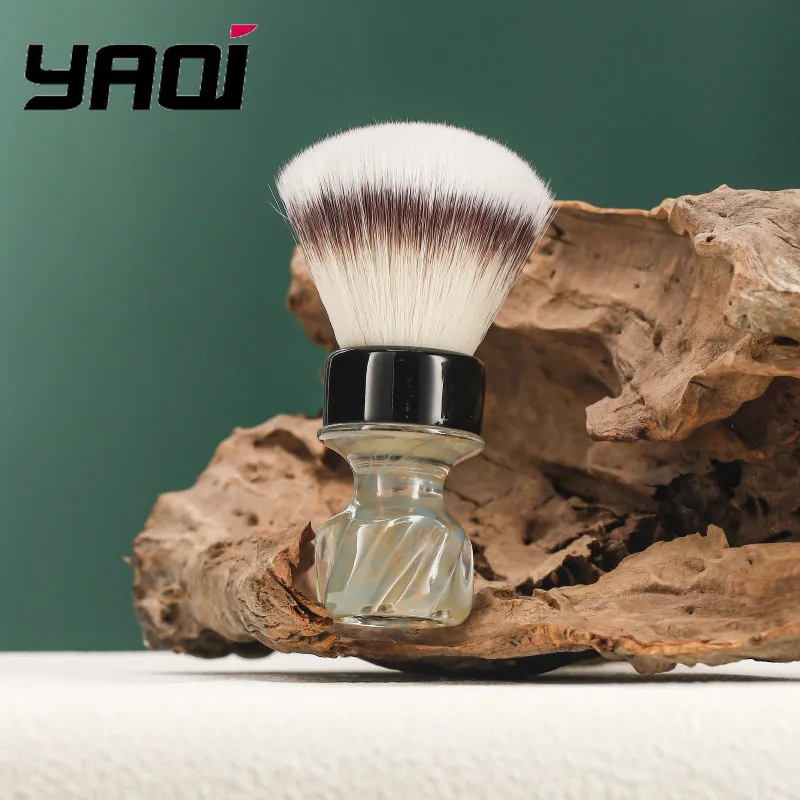 2026 New Arrival High Quality YAQI Professional Nebula 28MM Synthetic Knot Comfortable High Quality Wet Shaving Brush For Men