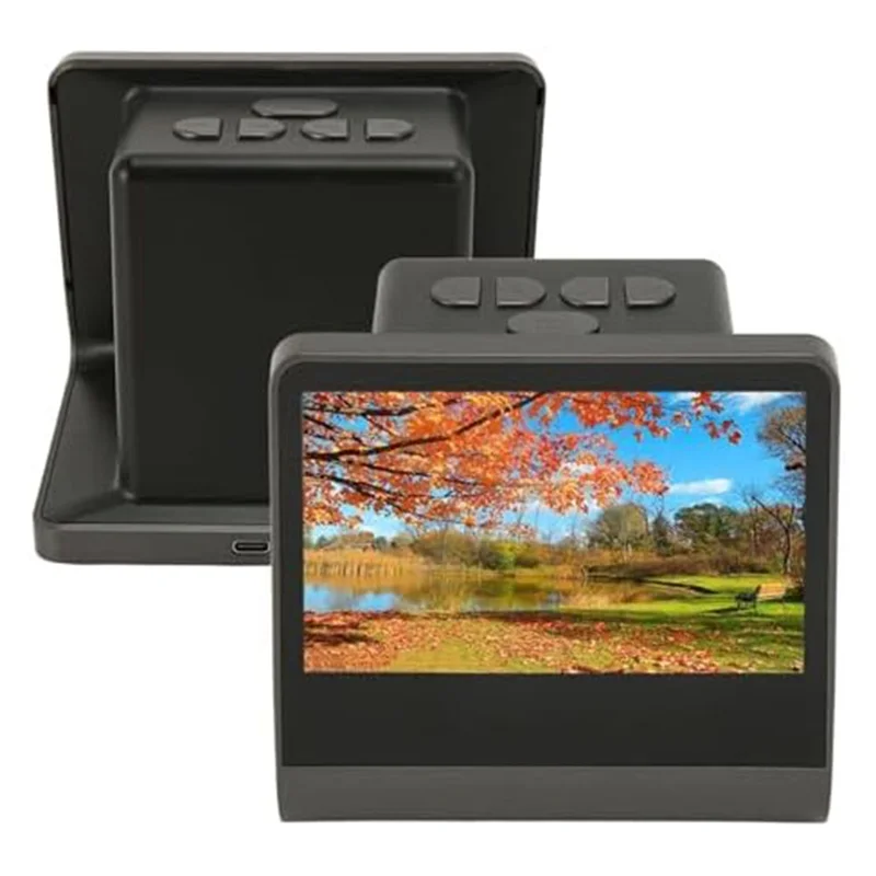 Цифровой сканер слайдов пленки 48 МП ABS преобразует 135 мм 110 126 и супер 8 слайдов пленки негативных в высокое разрешение 48 МП Jpegs