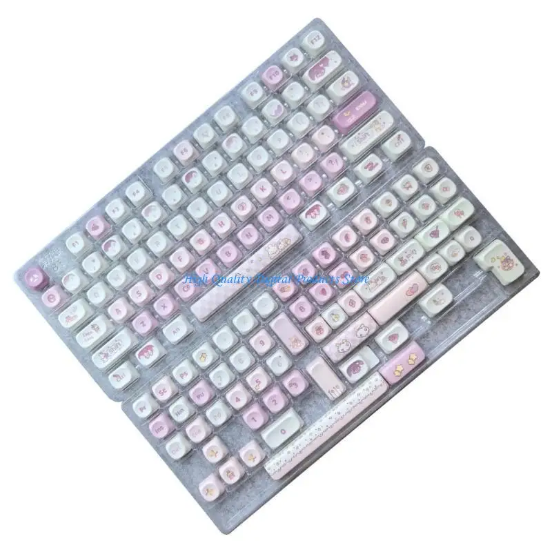 U2JE 136Keys милый кролик профиль MOA Keycap PBT Dye-Sub Cap Cap для 61 96 98