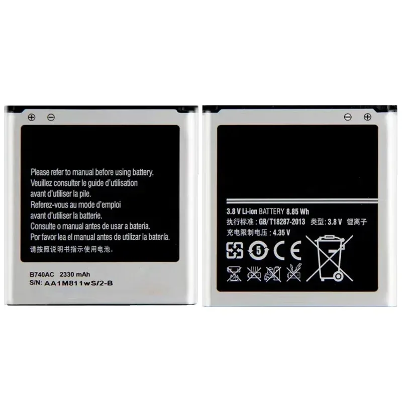 Replacement Battery for Samsung Galaxy S4 Zoom SM-C1010 C105 NX3000 B740AE B740AC I939D S4zoom C1010 2330mAh Portable Batteries