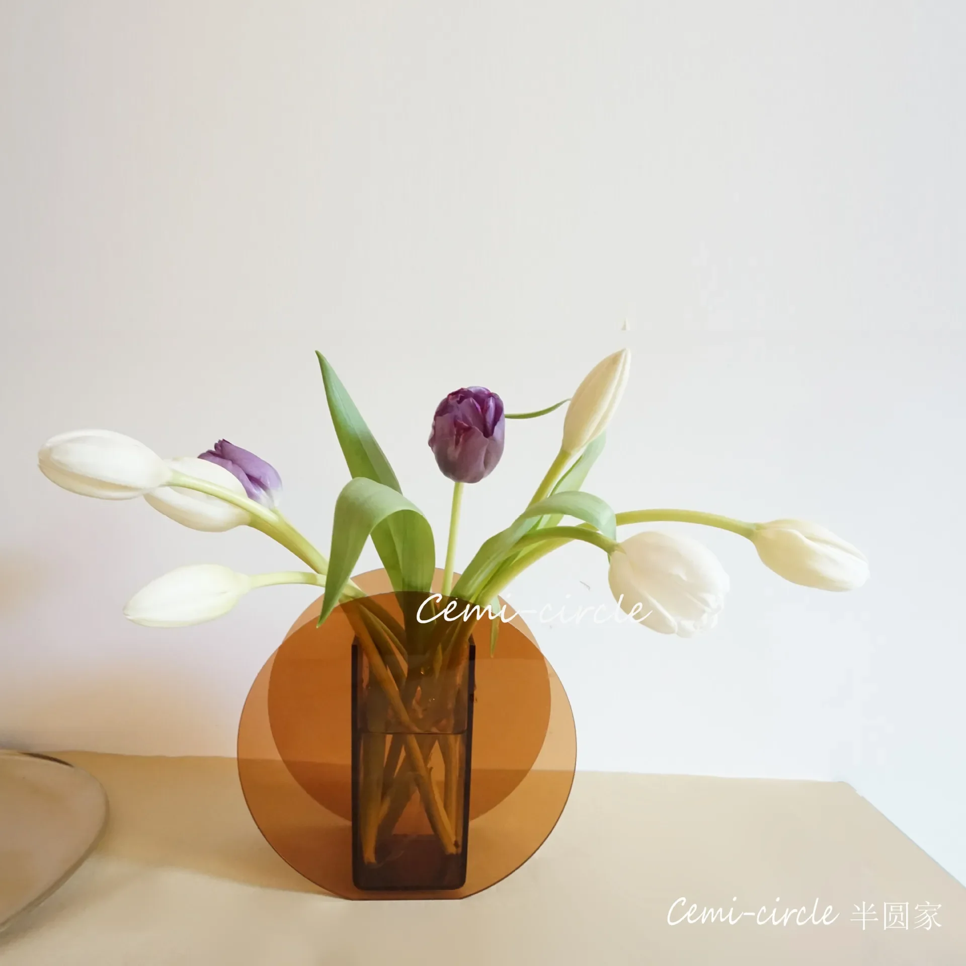 

Geometric Acrylic Flower Vase, Home Art Ornaments, Ins Style Design, Centerpiece Wase, Decorative Wase