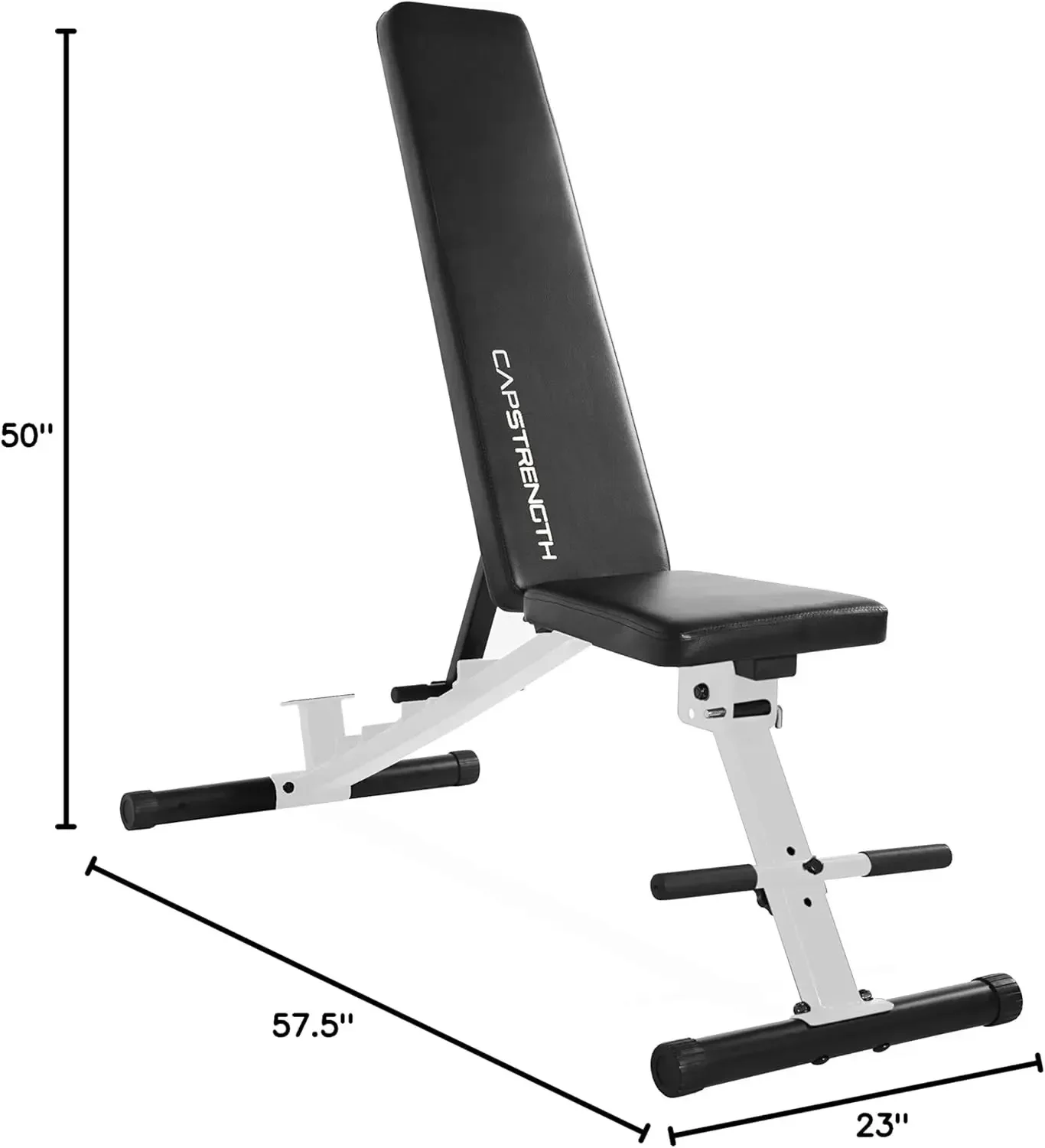 Banc de musculation utilitaire polyvalent, série de documents, capacité de poids de 600 livres pour l'entraînement de force