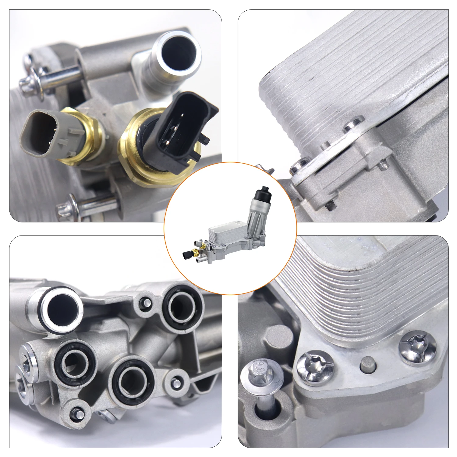 68105583AF Ölkühler für Jeep Wrangler Grand Cherokee Dodge Charger Challenger Chrysler 300C Ram 1500 3.6L Pentastar V6 Aluminium – Detail 12