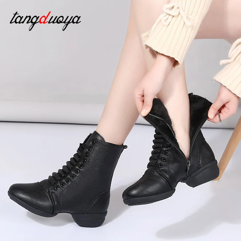 Dancing Boots Women Jazz Dance Shoes High Quality Soft Women\'s Ballroom Modern Dancing Shoes Ladies Dance Boots Sneakers