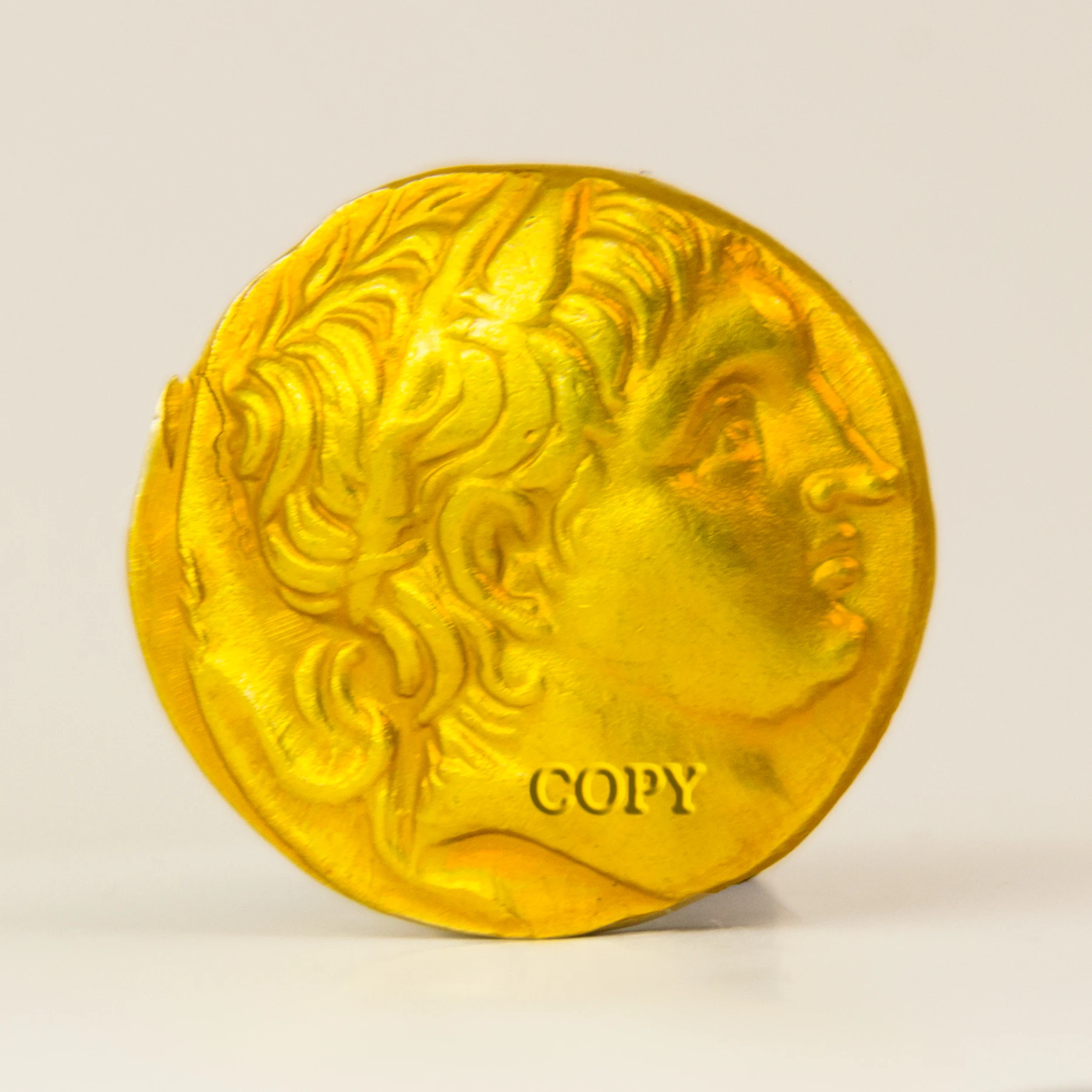 Greek Athen Apollo Double Microcarving Art Coins Blister Collectibles Metal Souvenirs Coin Cart Old Original Buy Copy Currency