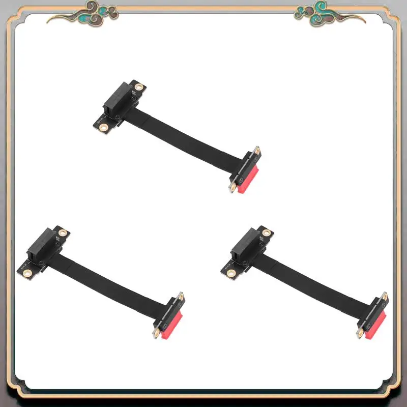 

A46M-3X PCIE X1 Riser Cable Dual 90 градусов Прямоугольный удлинительный кабель Pcie 3.0 X1 To X1 8 Гбит/с PCI Express 1X Riser Card 10 см