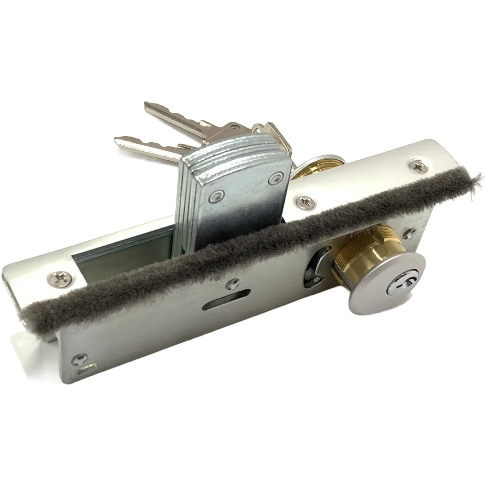 Zinc Alloy Security Lock Designed for Glass Doors and For Aluminum Frame Doors with Dual-Sided Convenience and Strength
