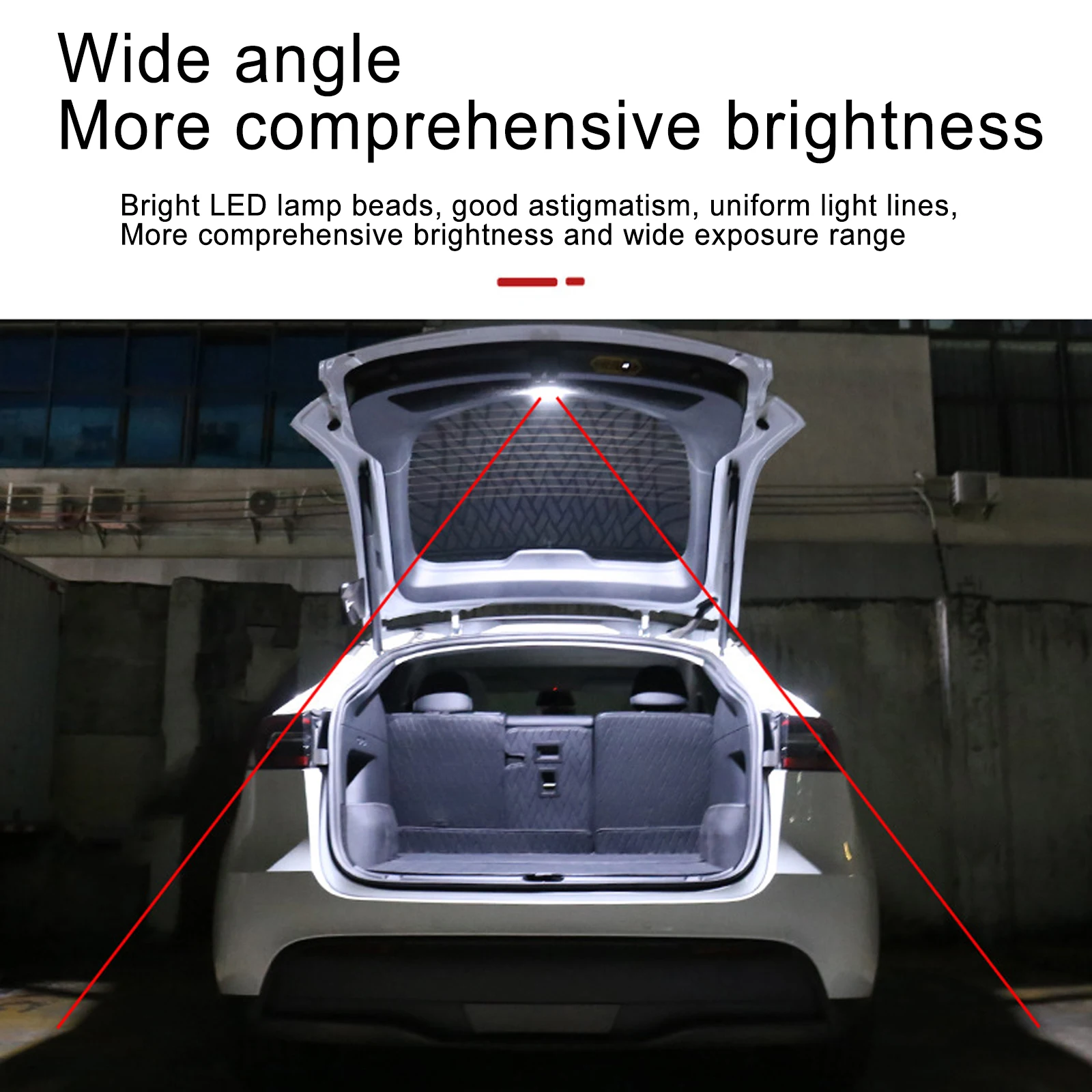 Éclairage de coffre à LED pour les remplacements du modèle Y, éclairage de modification intérieure, accessoires, 48 LED, 2021, 2022, 2023