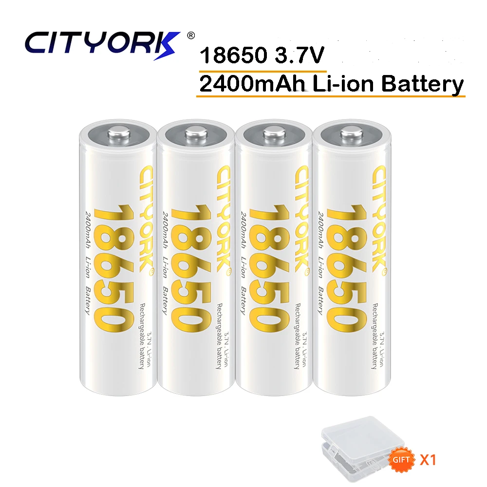 

18650 Lithium-ion Battery 3.7V 2400mAh Battey Rechargeable Battery For Flashlights,Nightvision, Remote Control Toys