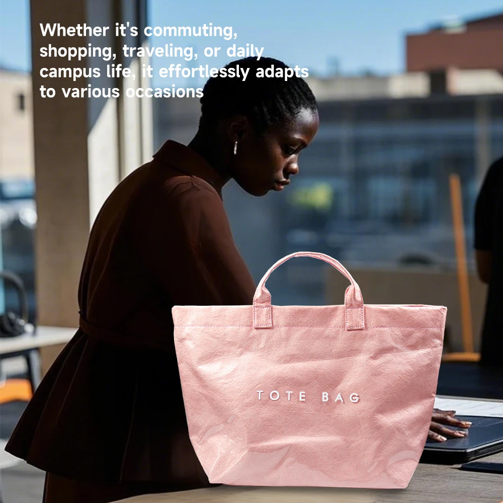 

Women's Fashionable Tote Bag Spacious Durable Wrist Bag ForTravel Storage And Shopping