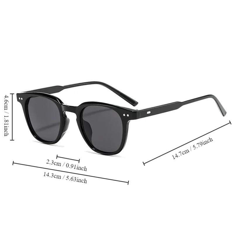 Vintage Square Sunglasses Women Men Fashion Brand Designer Sun Glasses Male Female Retro Style Shades Mirror Oculos De Sol