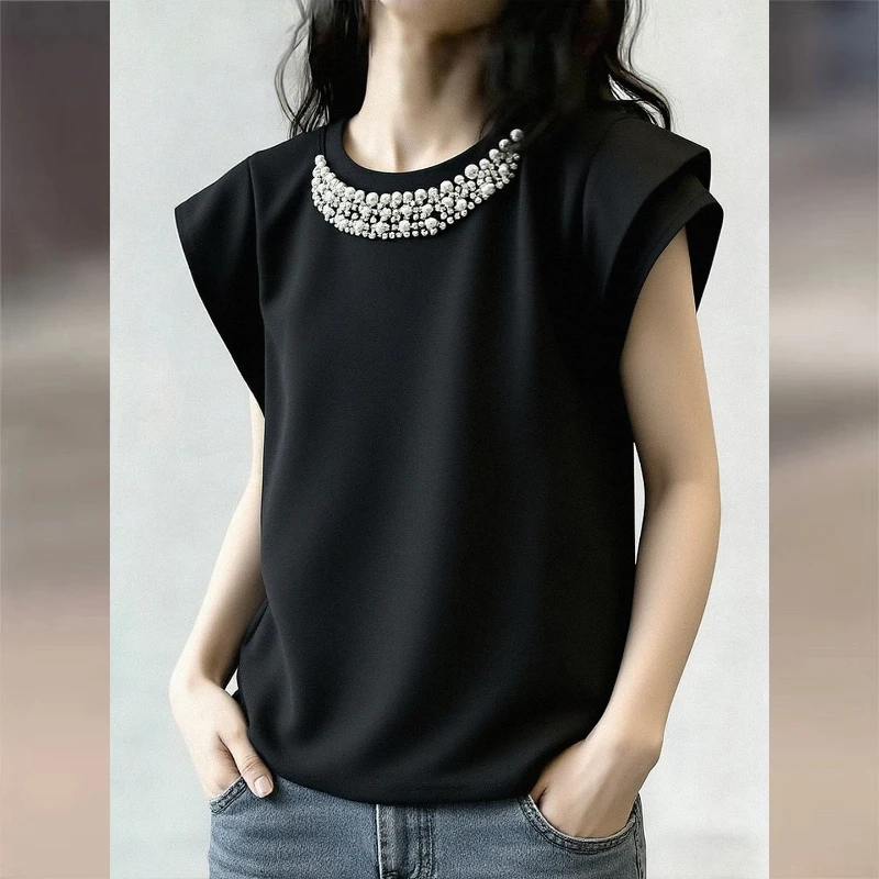 Summer New Plus Size Solid Simplicity Temperament Tops Women Clothing Short Sleeve All-match Elegant T Shirts Fashion Office