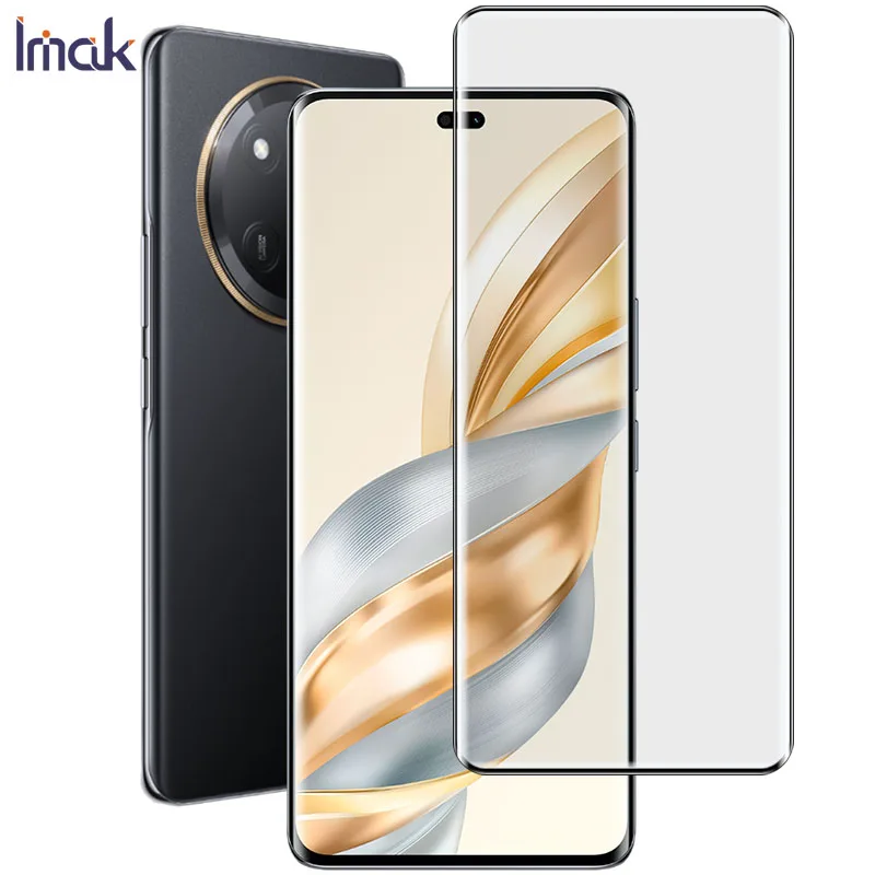 Imak 3D Curved Screen Guard Protective Protector Tempered Glass For Huawei Honor X60 Pro 5G 3D Oleophobic Full Screen Glue