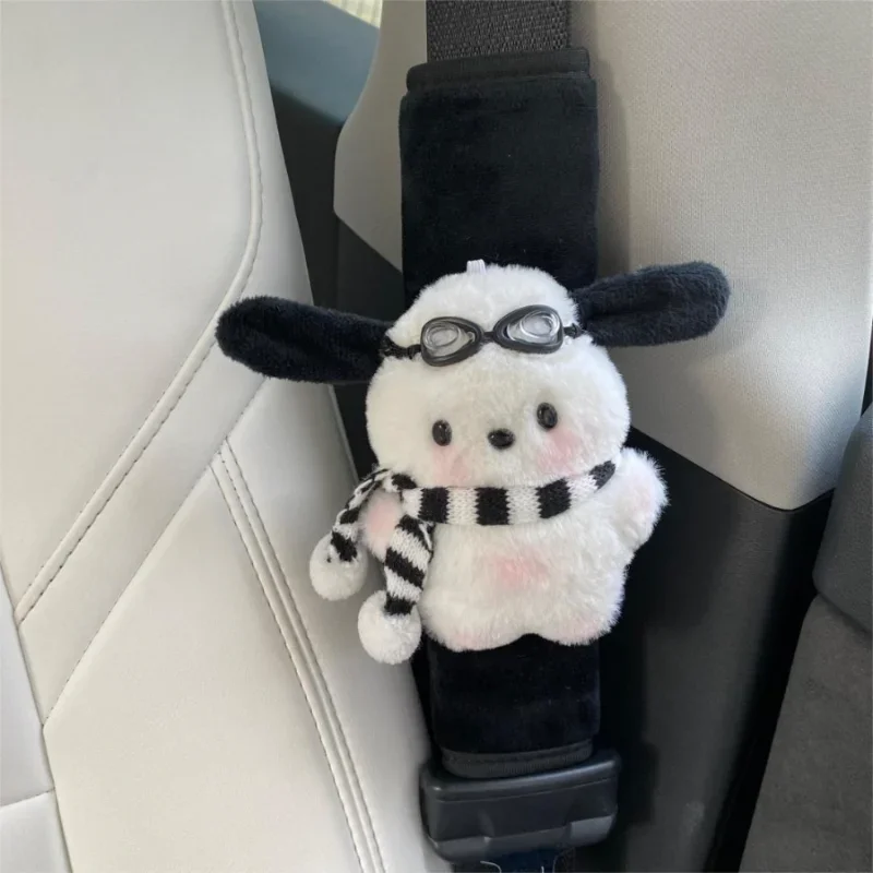 Lunettes de natation Pochacco, jouet en peluche, écharpe de dessin animé, pendentif de chiot, poupée en peluche douce, porte-clés de voiture, sac à dos, décor de sac
