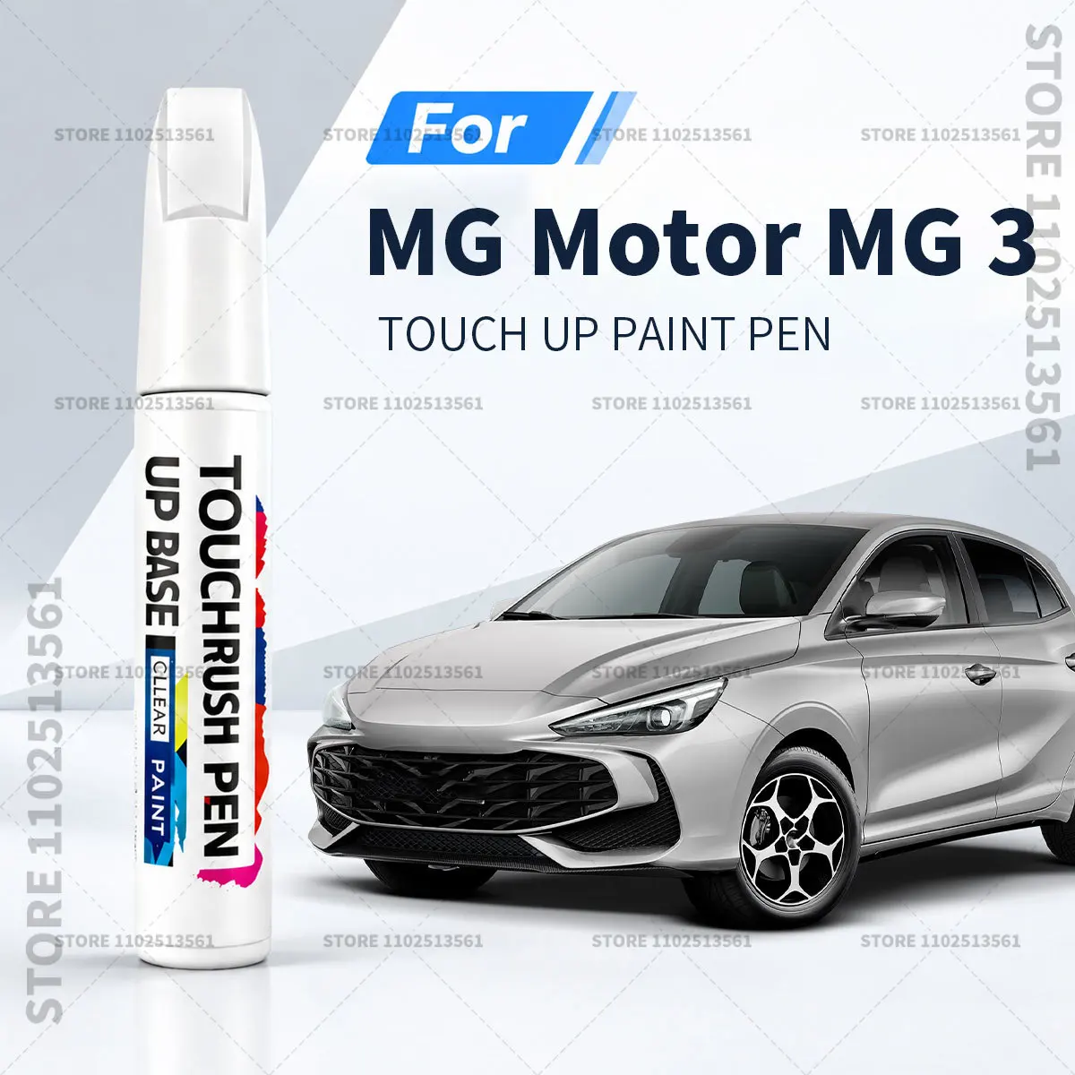 Automotive Touch Up Paint Pen Scratch Repair Marker for Car Body Bumper Door Paint Restoration Accessories For MG 3 White Black