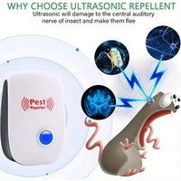 New Electronic Ultrasonic Electromagnetic Mosquito Anti Mouse Insect Repeller Rat Cockroach Household Pest Reject Repellent