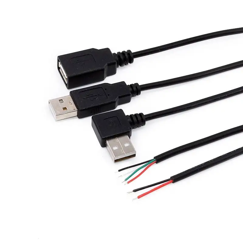 1 Stück USB-Verbindungskabel Stromkabel 2/4-Pin Stecker-Buchse Einzelkopf Lüfter Lichtplatine LED-Streifen Verlängerung Datenkabel Ohne Löten – Detail 1