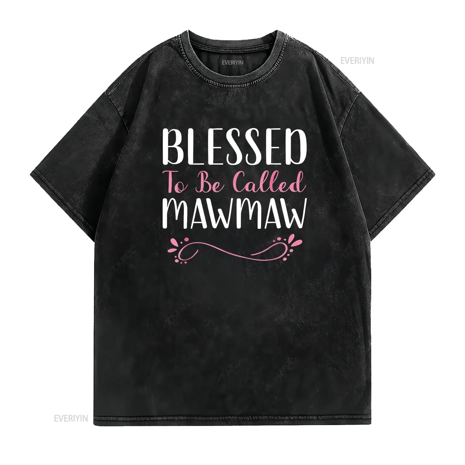 Blessed To Be Called Maw Cute Cool MawMaw T Shirt vintage Washed Unisex Versatile homme Stretched graphic Stylish Breathable