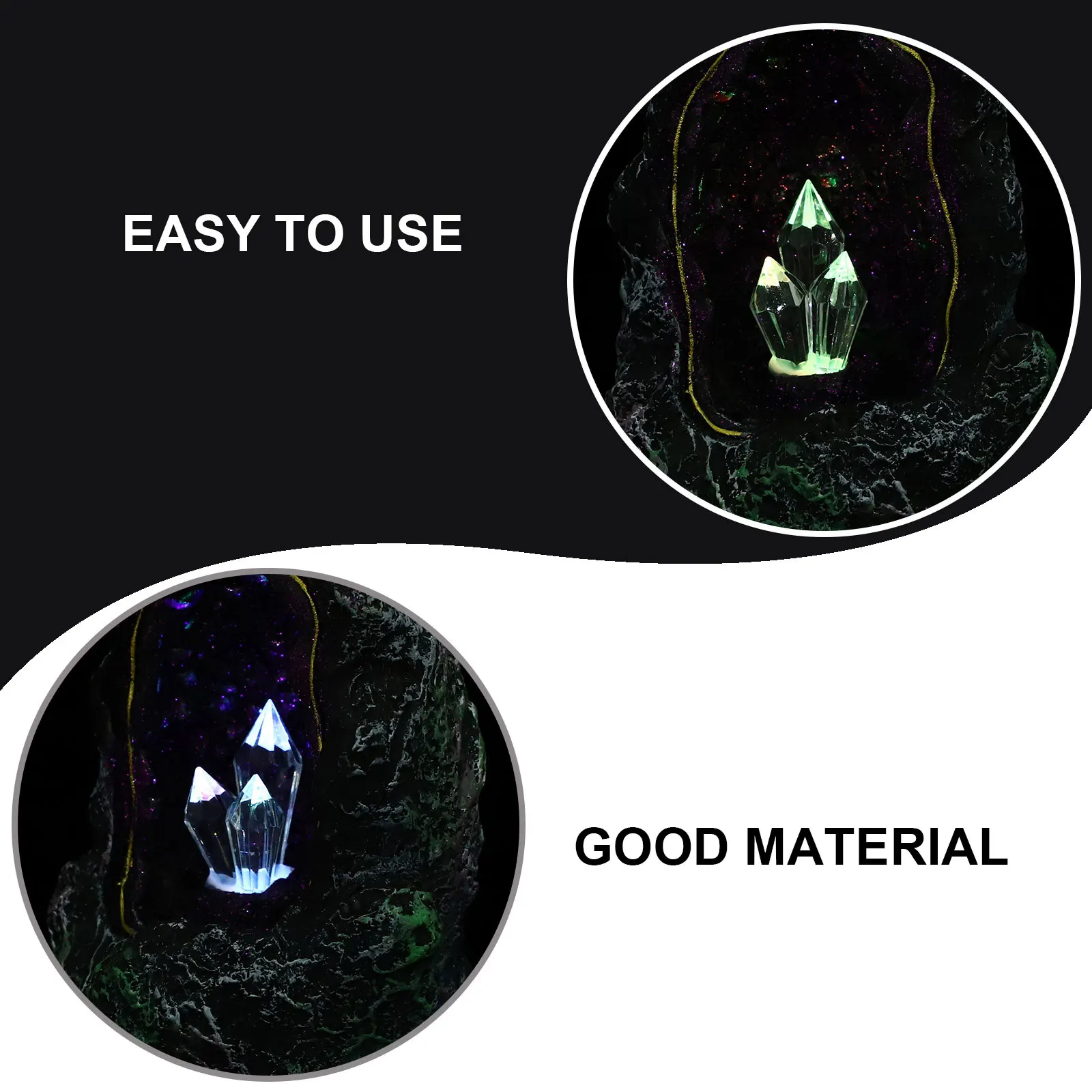 

Resin Aroma Stove Desktop Incense Furnace Decorative Censer Holder Creative Backflow Burner LED Night Lamp for Bedroom Study