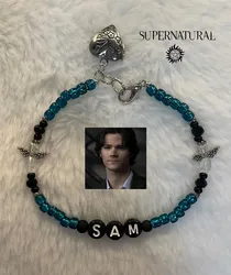 Y2K Jewelry Supernatural Sam Winchester Handmade beaded bracelet