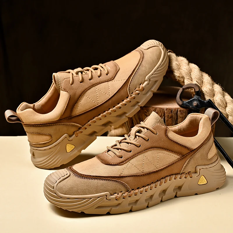New Men Hiking Shoes Integrating Sports Leisure Elements To Enhance Luxury Personalized Anti Slip Travel Shoes for Outdoor Use
