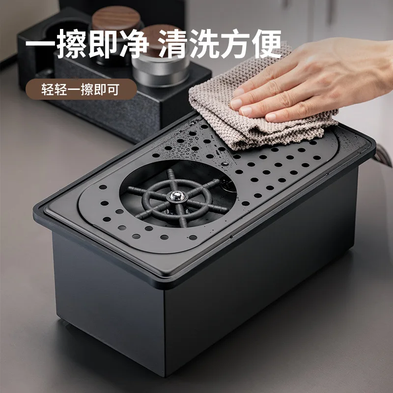 Encimera de carrito de café, lavadora de tazas de alta presión, puesto de té de la leche al aire libre, artifa de elaboración de tazas automática sin perforación de acero inoxidable