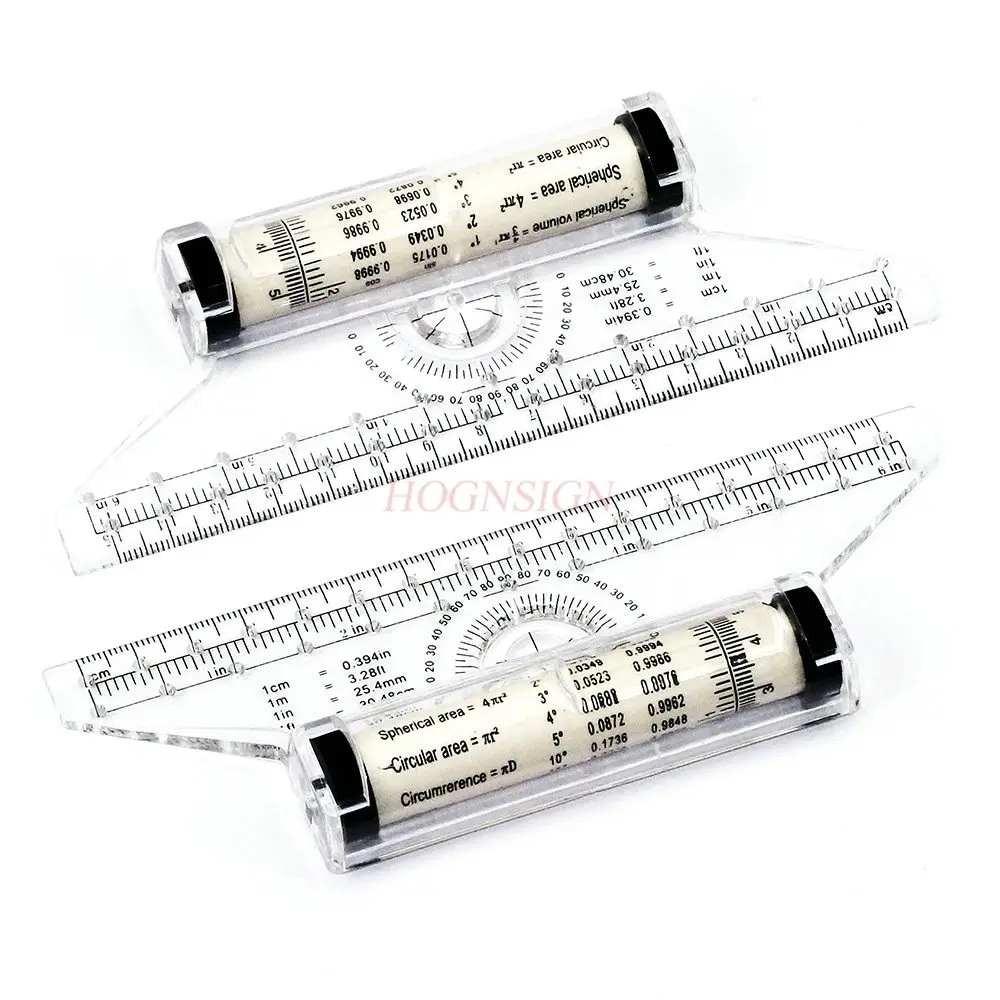 1pcs Parallel ruler professional design drawing ruler translation ruler angle hand drawn design drawing circle grid ruler