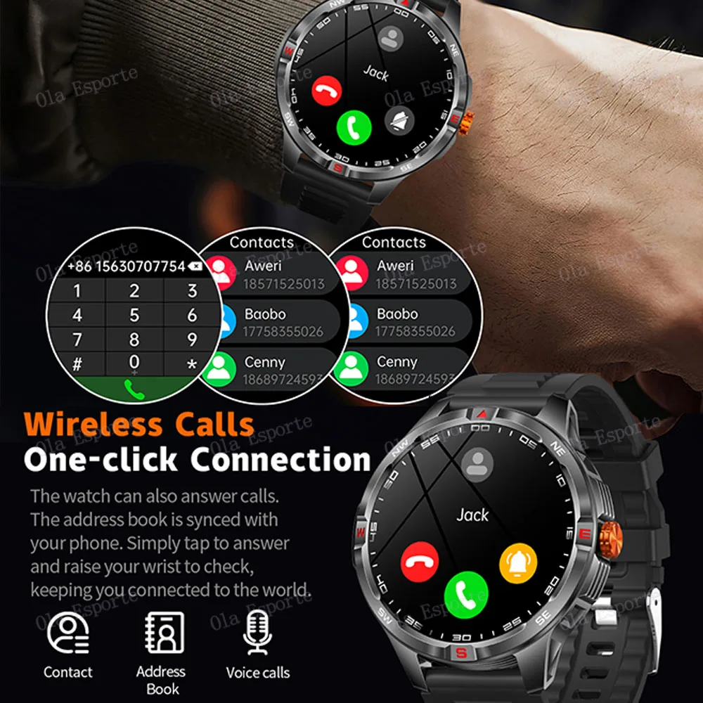 T-Rex 3 Militare 1000mAh Batteria Astuto Della Vigilanza 10ATM Impermeabile GPS Track Compassr Chiamata Bluetooth AMOLED Uomini Nuoto Sport Smartwatch