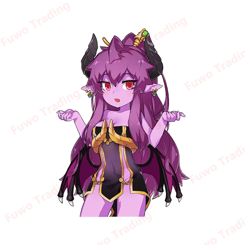 Anime Cartoon Car Stickers Devil Elf Girl Vinyl Decal Window Motorcycle Camper Bumper Helmet Truck Fridge Laptop Decoration PVC