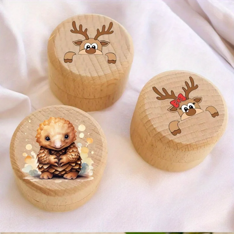 Tooth Fairy Box, tooth fairy Baby's First Hair Keepsake Box, Wooden Fetal Hair Collection Box Cute Hair Keepsake Box