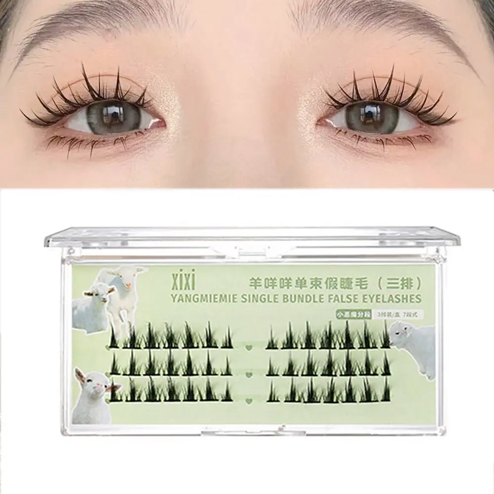 DIY Eyelashes Clusters Lazy False Eyelash Self Grafting Novice Makeup Tool Lower Eyelash V Shape Segmented Lashes