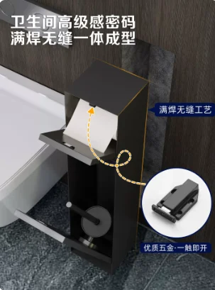 1pcs Stainless Steel Niche Bathroom Embedded Niche Toilet Brush Wall-Mounted Customizable