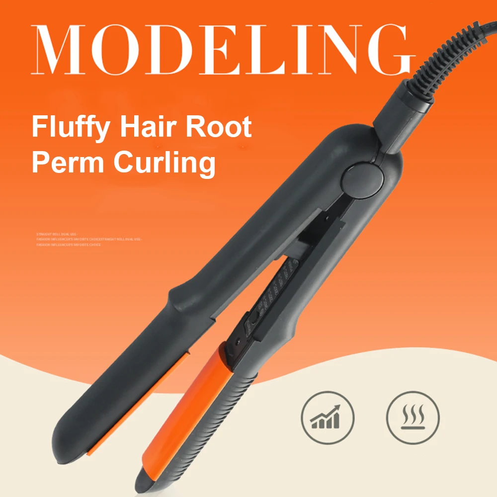 

Professional Hair Straightener U-shaped Fluffy Hair Root Perm Curling Ceramic Hair Curler with 5-speed Temperature Adjustment