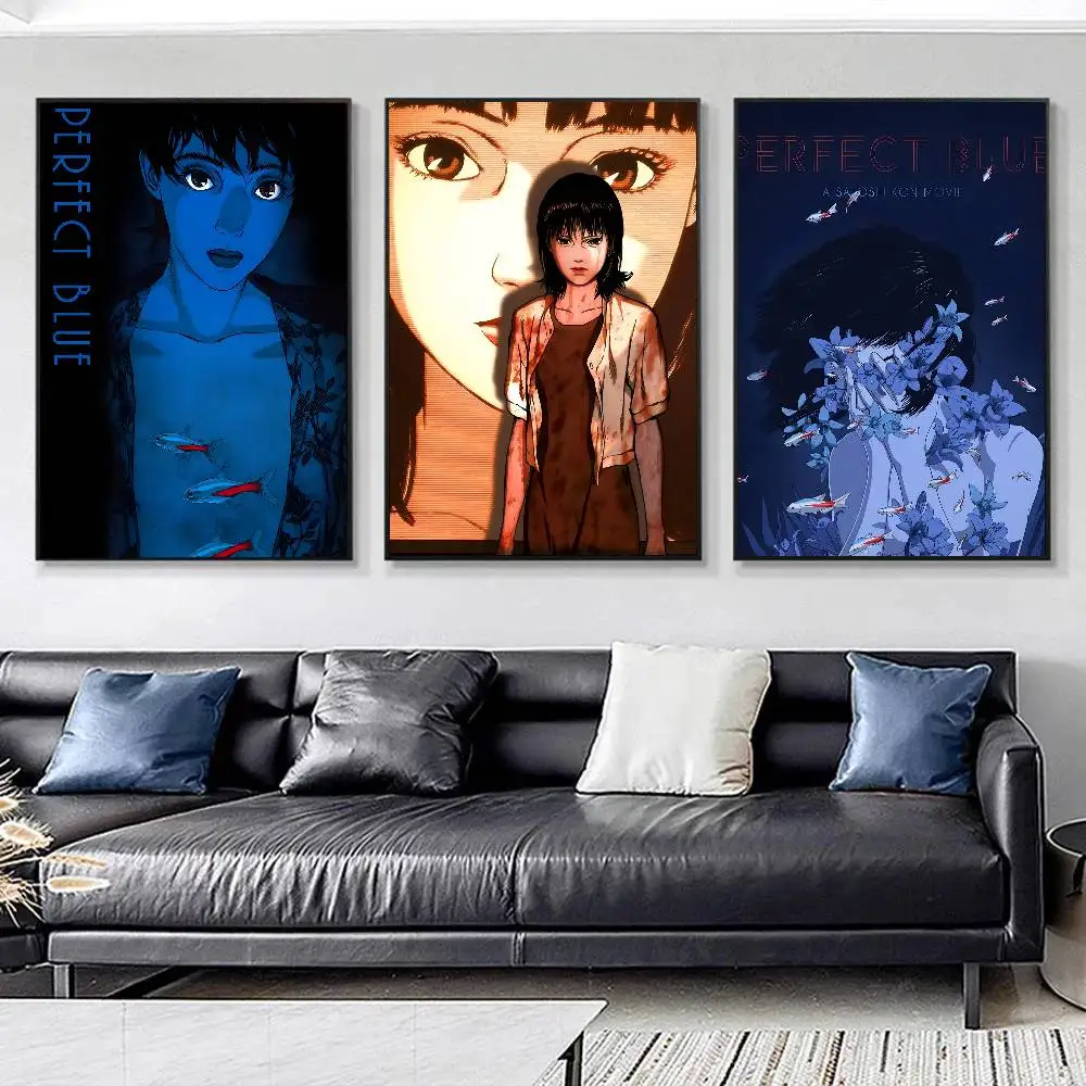 1pc Manga Anime Girl P-Perfect Blue Posters HD Print Vintage Wall Art Decor for Home Study Room